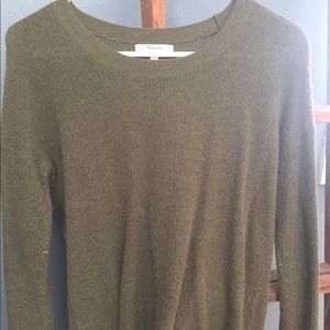 Olive green madewell sweater